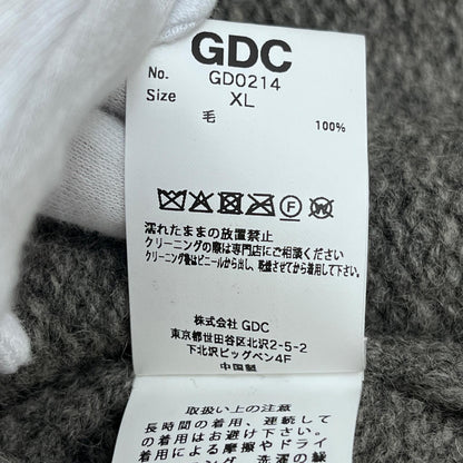 【中古】GDC | ジーディーシー Shetland Turtle Knit セーター gd0214 グレー サイズ：XL【加古川店】