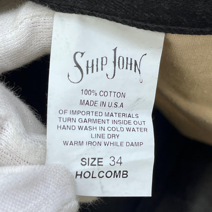 【中古】 SHIP JOHN HOLCOMB デニムパンツ ブラック サイズ：34【加古川店】