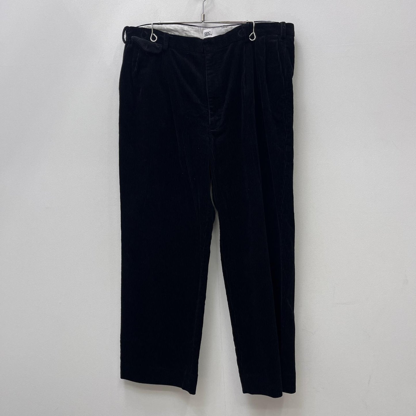 【中古】GDC | ジーディーシー corduroy Two tuck straight pants パンツ gd0256 ブラック サイズ：XL【加古川店】