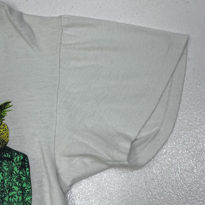 【中古】VINTAGE衣料 | ヴィンテージイリョウ gotcha:no brains no headache 半袖Ｔシャツ ホワイト サイズ：L【加古川店】