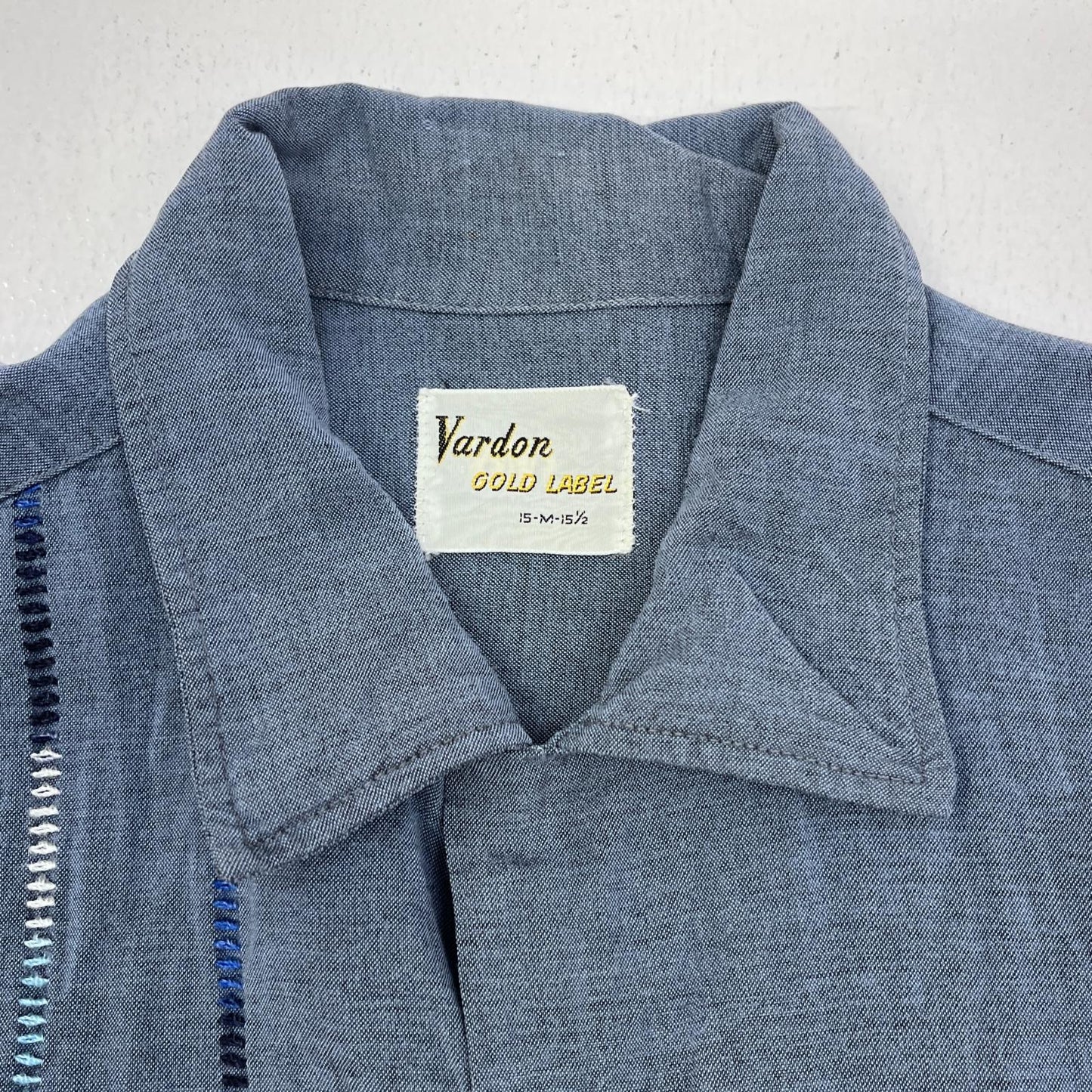 【中古】VINTAGE衣料 | ヴィンテージイリョウ vardon:rayon shirt 長袖シャツ ライトブルー サイズ：M【加古川店】