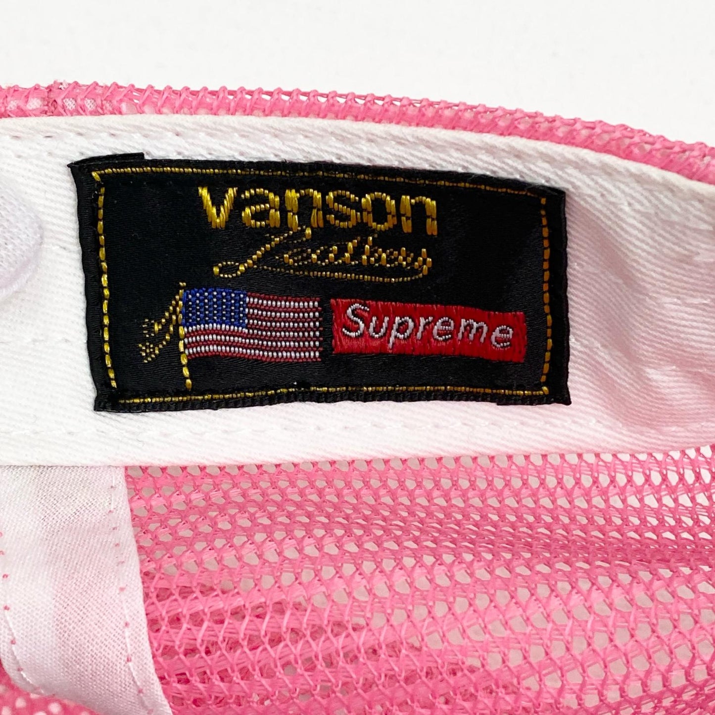 supreme シュプリーム VANSON Leathers Mesh Back メッシュキャップ ホワイト