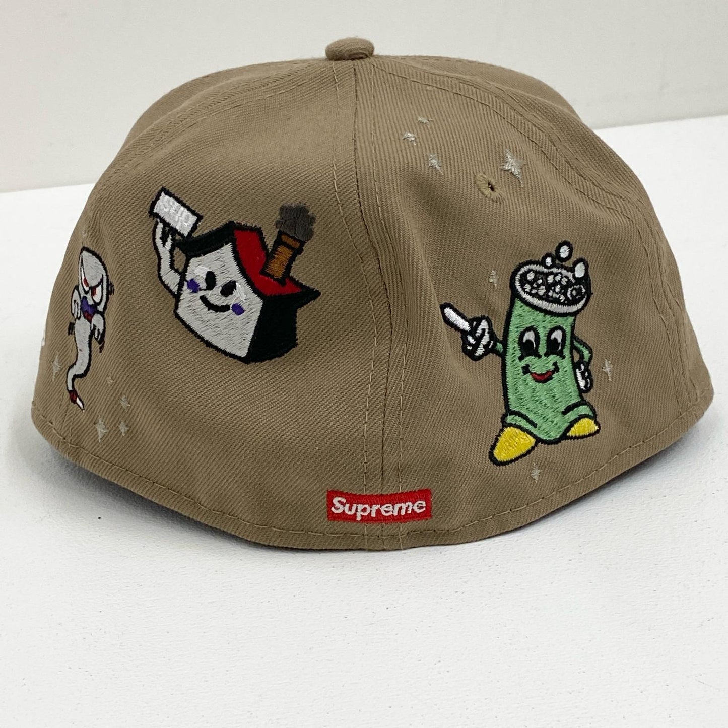 supreme シュプリーム S LOGO・NEW ERA メッシュキャップ ベージュ 22SS