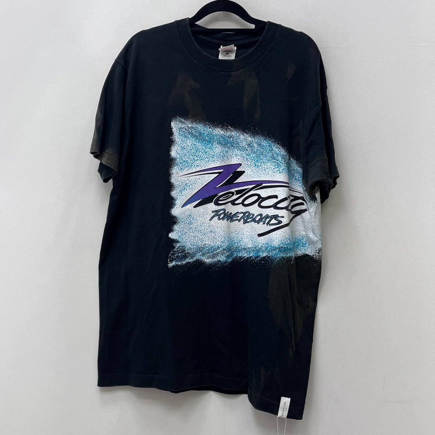 【中古】VINTAGE衣料 | ヴィンテージイリョウ VELOCITY POWERBOATS 半袖Ｔシャツ ブラック サイズ：XL【加古川店】