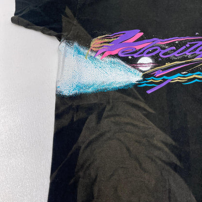 【中古】VINTAGE衣料 | ヴィンテージイリョウ VELOCITY POWERBOATS 半袖Ｔシャツ ブラック サイズ：XL【加古川店】