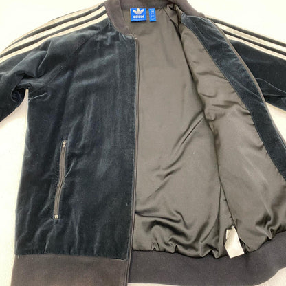 【中古】adidas Originals | アディダスオリジナルス SS VELOUR TRACKTOP ジャージ ao3567 ブラック サイズ：L【加古川店】