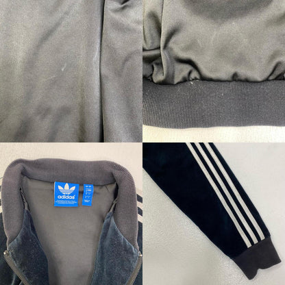 【中古】adidas Originals | アディダスオリジナルス SS VELOUR TRACKTOP ジャージ ao3567 ブラック サイズ：L【加古川店】