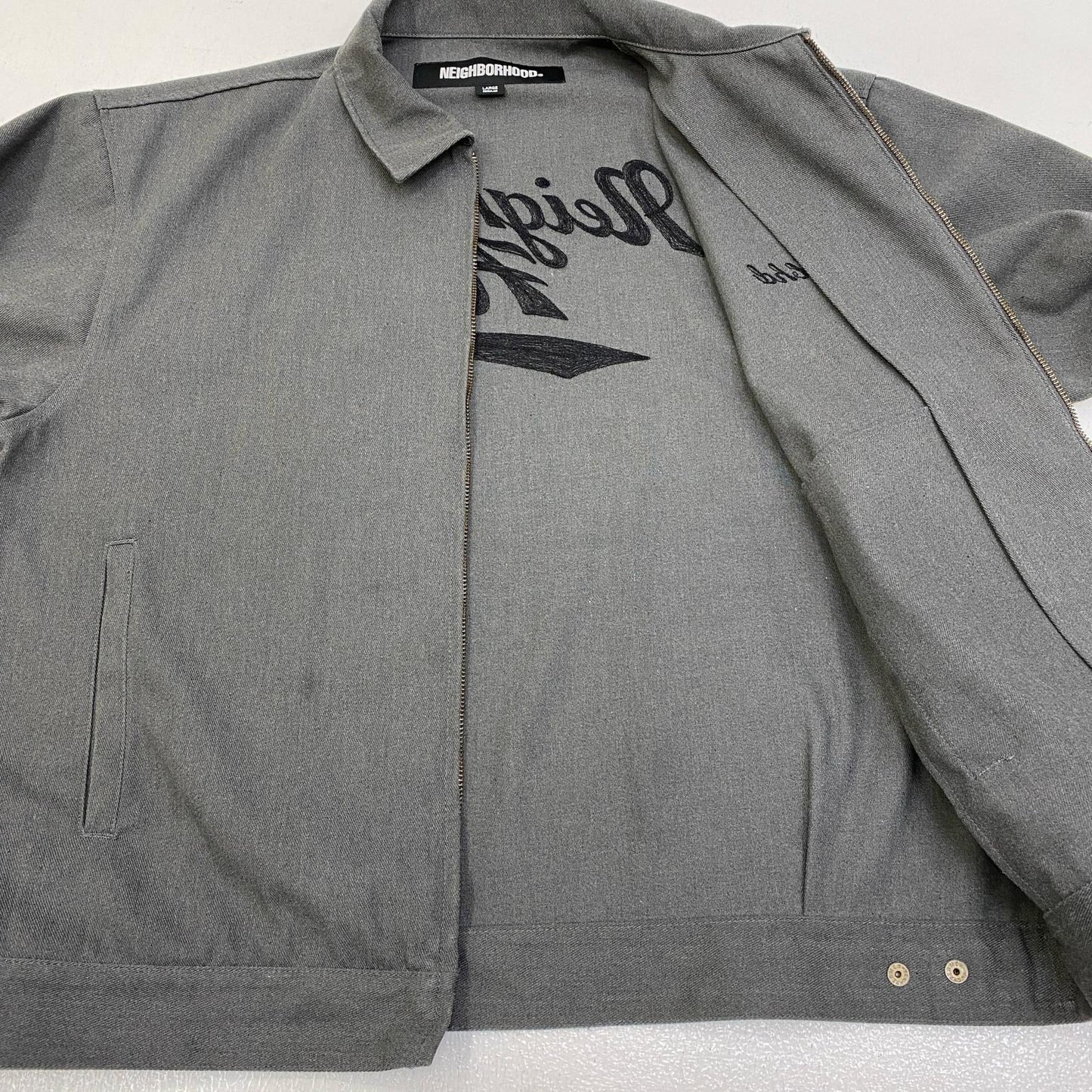 【中古】NEIGHBORHOOD | ネイバーフッド ZIP WORK JACKET その他アウター 252TSNH-JKM03 グレー サイズ：L【加古川店】