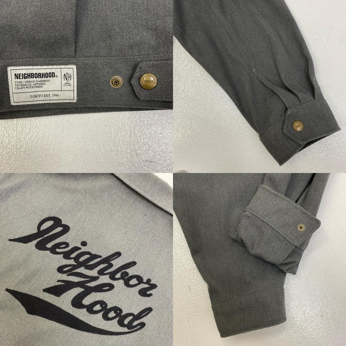【中古】NEIGHBORHOOD | ネイバーフッド ZIP WORK JACKET その他アウター 252TSNH-JKM03 グレー サイズ：L【加古川店】