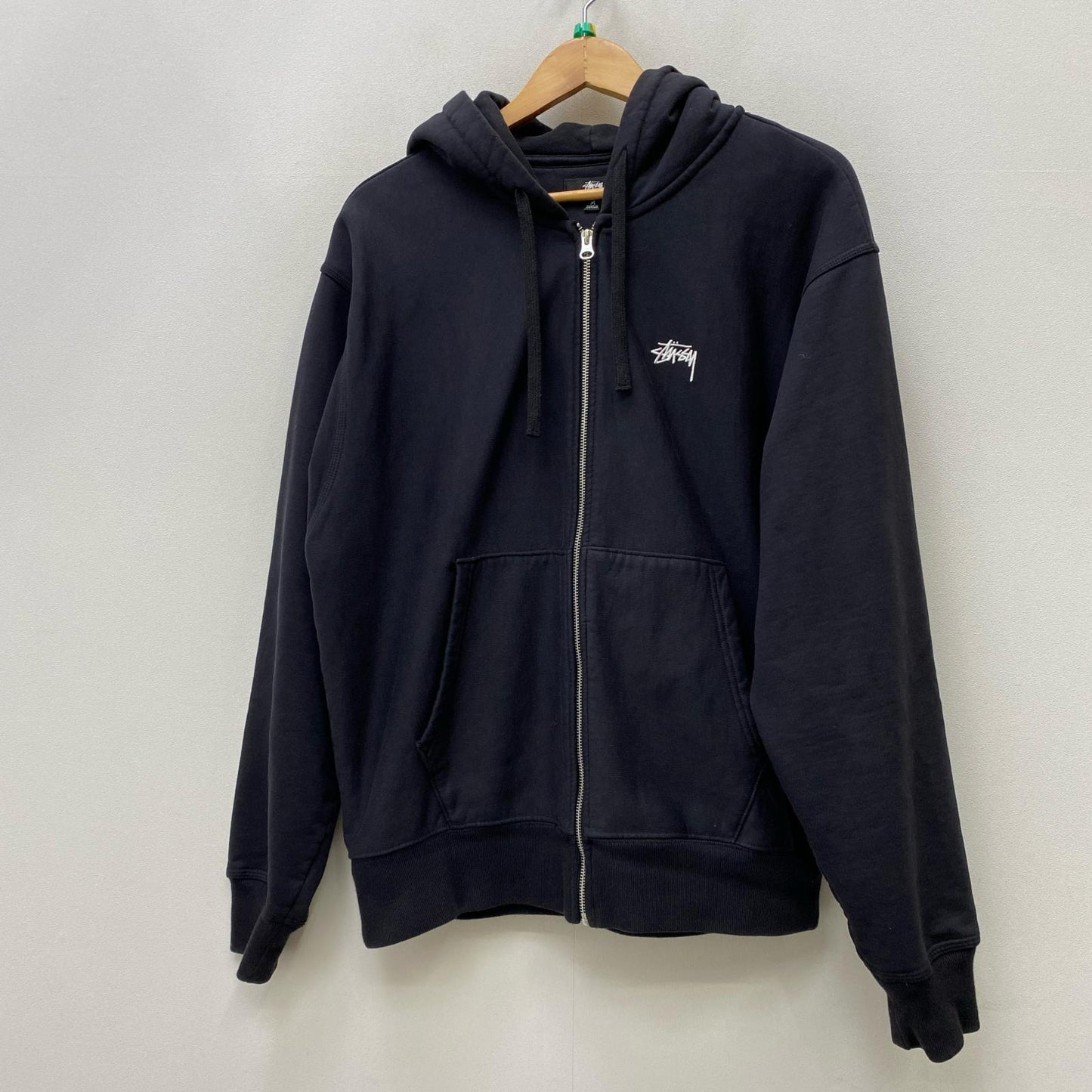 【中古】STUSSY | ステューシー STOCK LOGO FULL ZIP パーカー 118471 ブラック サイズ：M【加古川店】