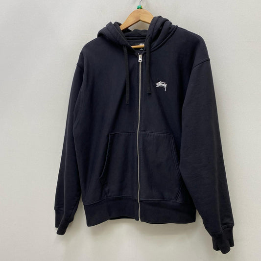 【中古】STUSSY | ステューシー STOCK LOGO FULL ZIP パーカー 118471 ブラック サイズ：M【加古川店】