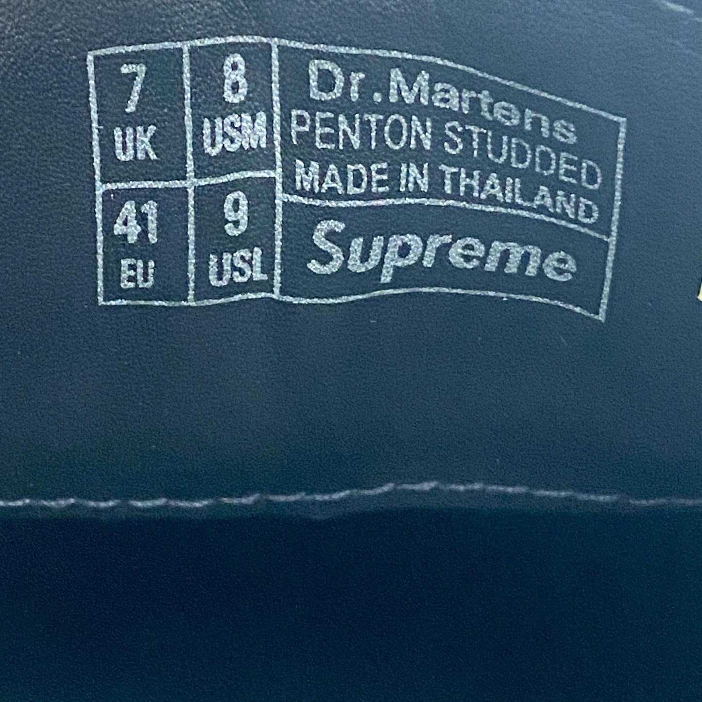 Supreme × Dr.Martens | シュプリーム Studded Penton Loafer ローファー 41873001 ブラック　26.0cm
