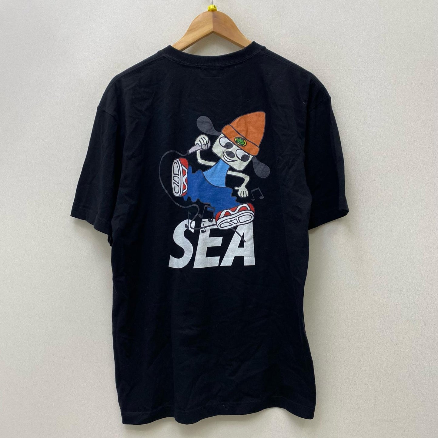 【中古】WIND AND SEA | ウィンダンシーウインダンシー PARAPPATHERAPPER 半袖Ｔシャツ WDS-PARAPPA-10 ブラック サイズ：L【加古川店】