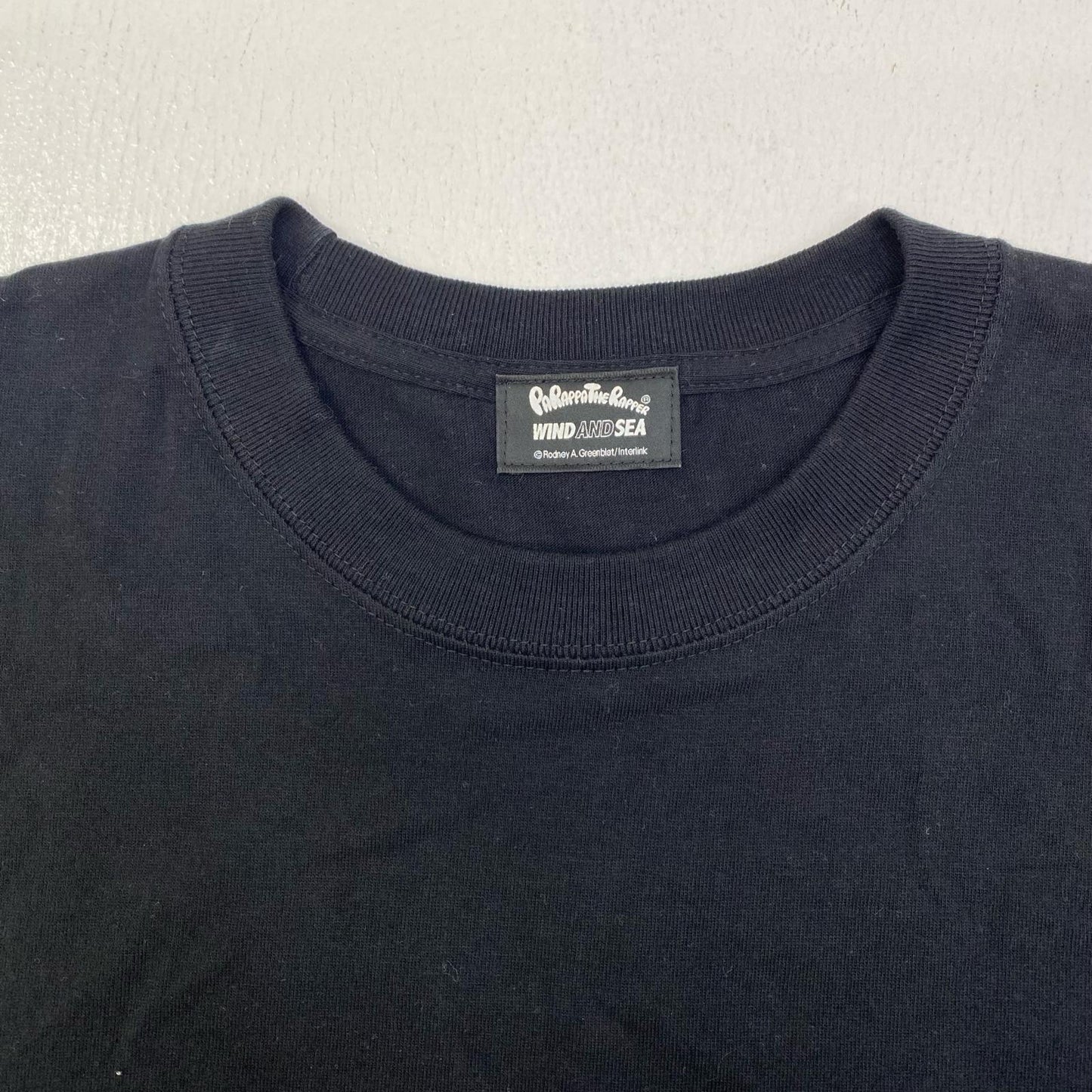 【中古】WIND AND SEA | ウィンダンシーウインダンシー PARAPPATHERAPPER 半袖Ｔシャツ WDS-PARAPPA-10 ブラック サイズ：L【加古川店】