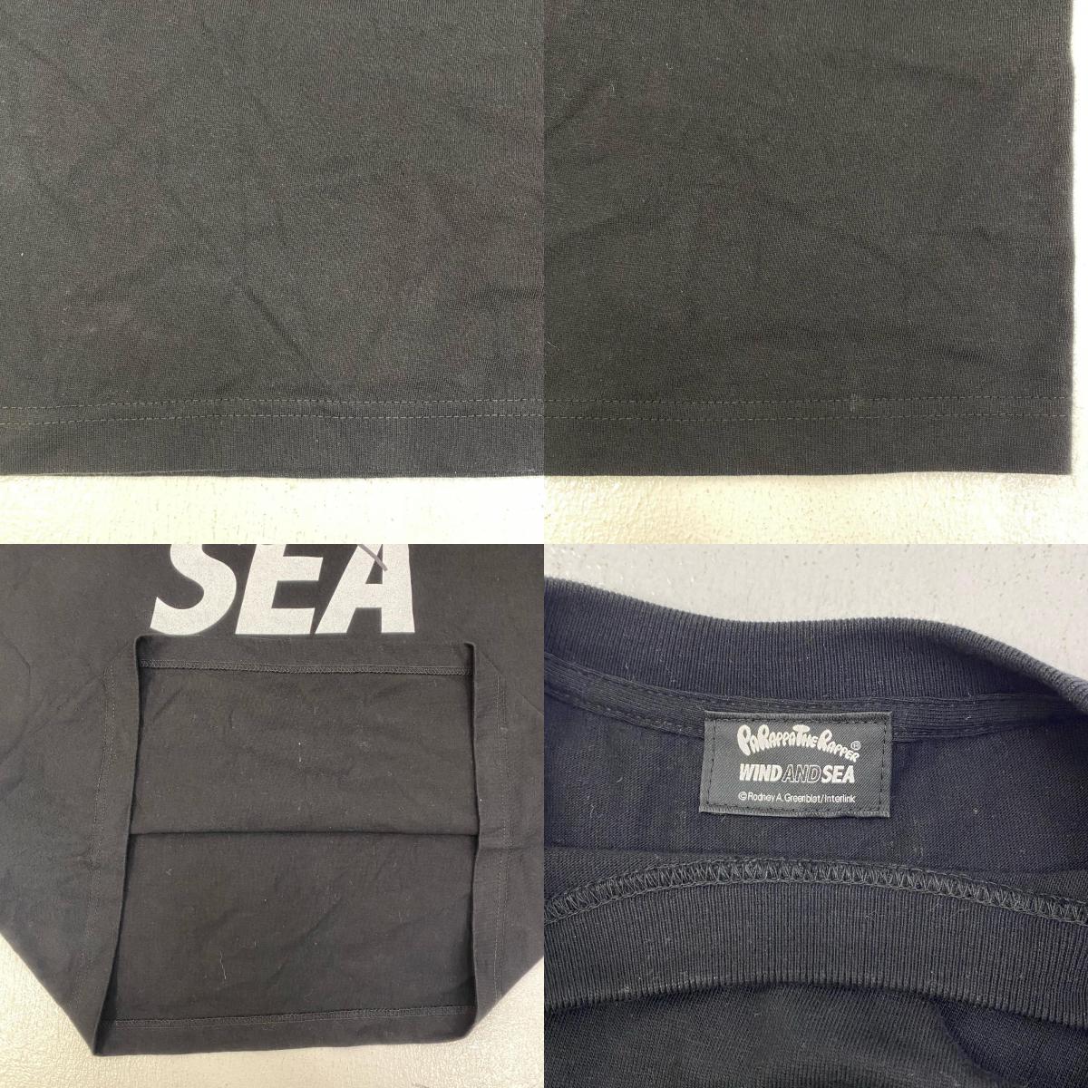 【中古】WIND AND SEA | ウィンダンシーウインダンシー PARAPPATHERAPPER 半袖Ｔシャツ WDS-PARAPPA-10 ブラック サイズ：L【加古川店】