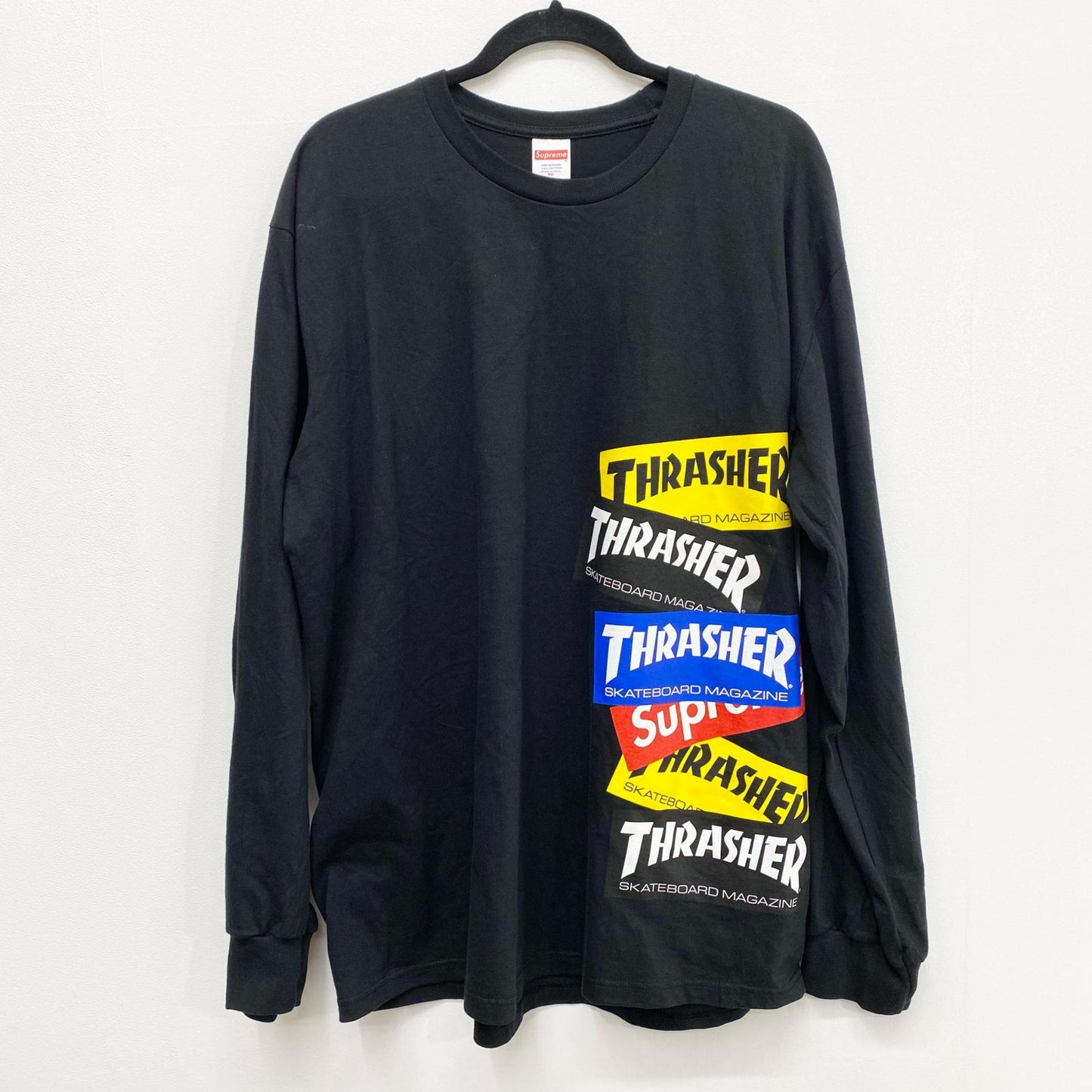 Supreme | シュプリーム Thrasher Multi Logo L/S Tee Tシャツ長袖 XLサイズ 21FW 長袖Ｔシャツ ブラック サイズ：XL