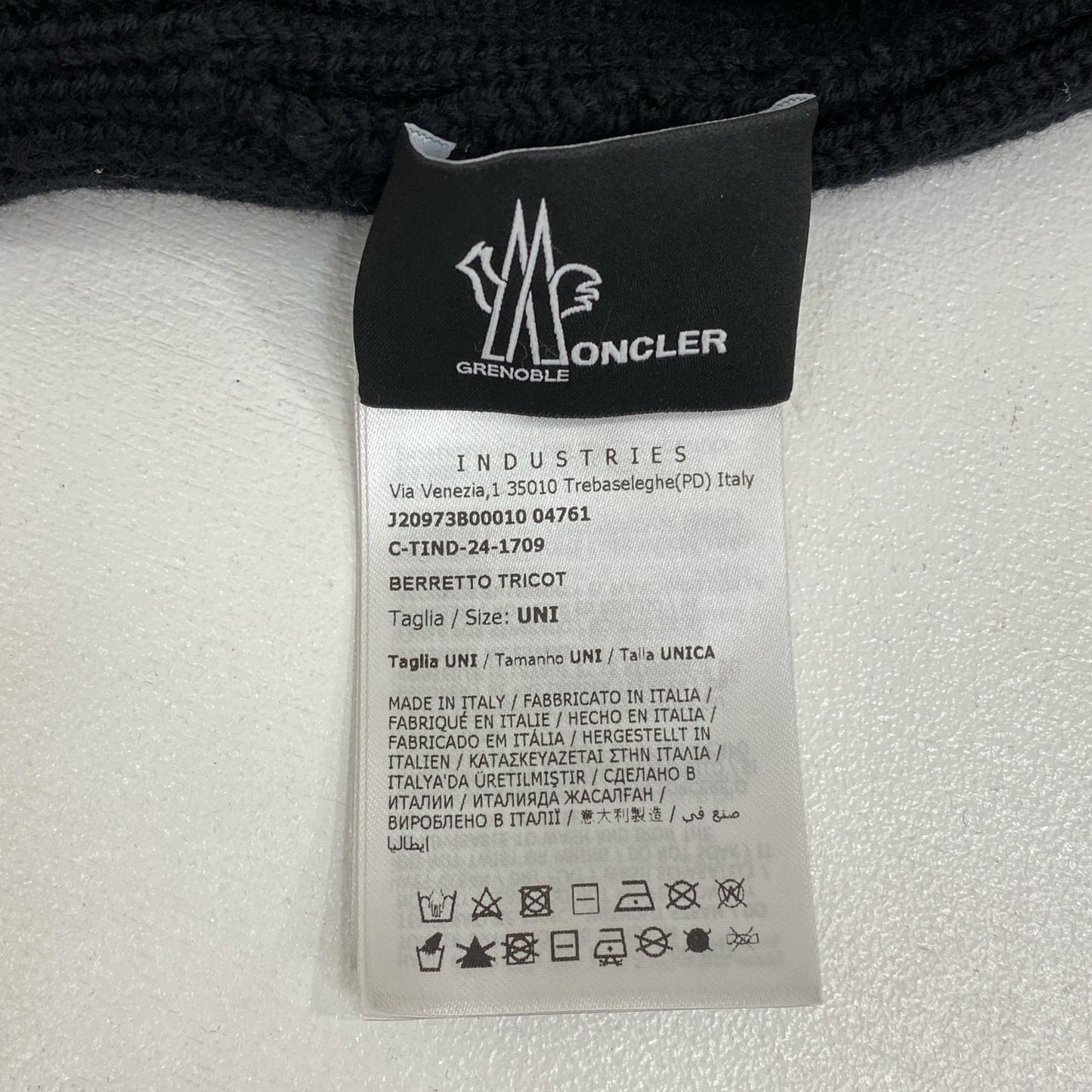 【中古】MONCLER | モンクレール BERRETTO TRICOT ニットキャップ J20973B00010 ブラック【加古川店】