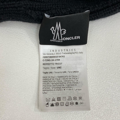 【中古】MONCLER | モンクレール BERRETTO TRICOT ニットキャップ J20973B00010 ブラック【加古川店】