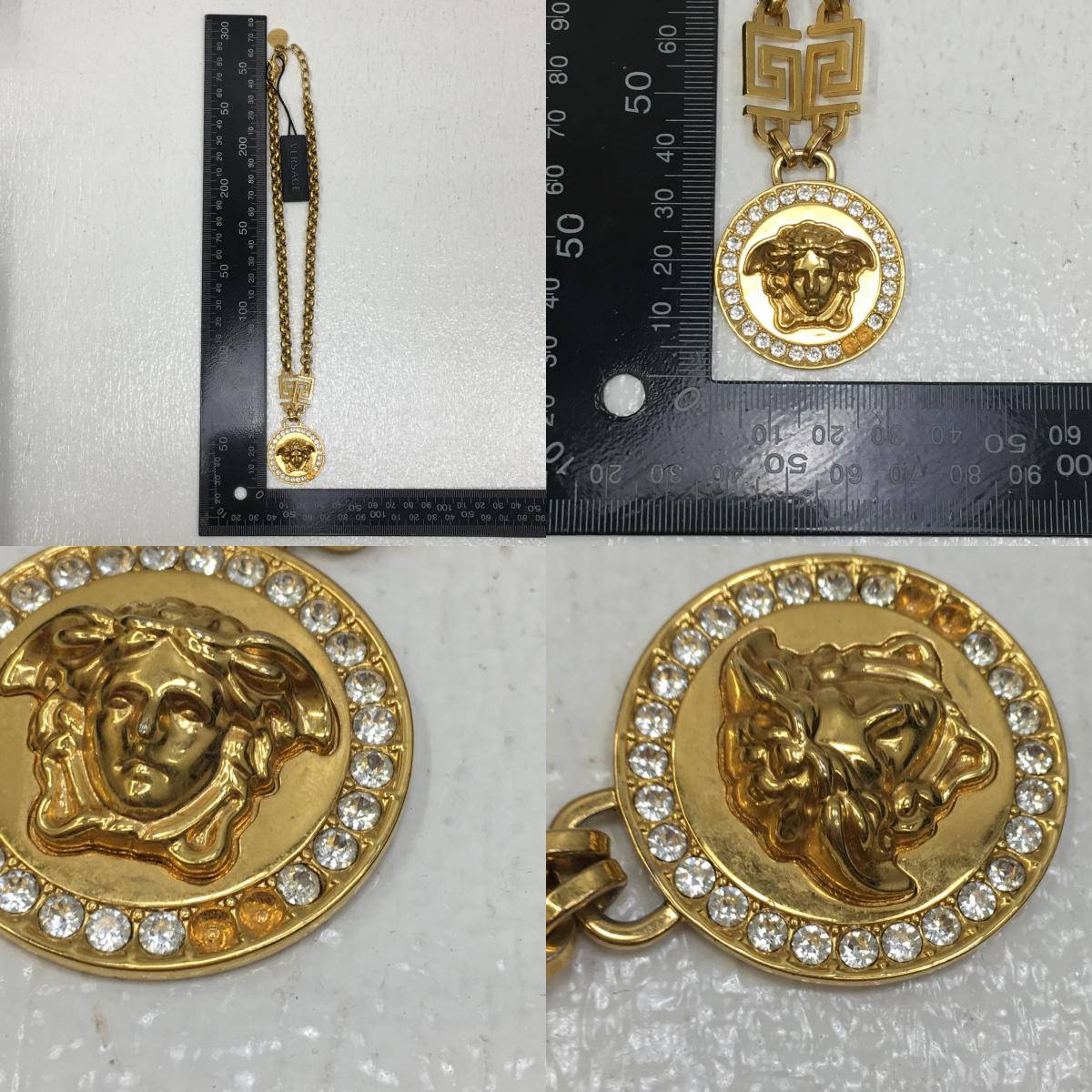 【中古】VERSACE | ヴェルサーチ ラメドゥーサクリスタル ネックレス DG1E009【加古川店】