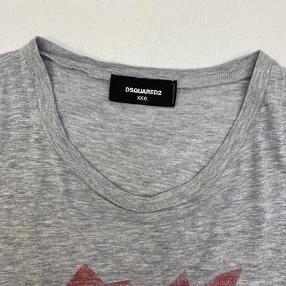 【中古】DSQUARED2 | ディースクエアード D2 Leaf Dan T-Shirt、国内正規品 半袖Ｔシャツ S74GD0819 グレー サイズ：XXXL【加古川店】