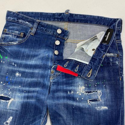 【中古】DSQUARED2 | ディースクエアード SKATER JEAN デニムパンツ S71LB0635 S30342 インディゴ サイズ：50【加古川店】
