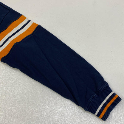 【中古】X-LARGE | エクストララージ STRIPED SLEEVE TEAM LOGO CREWNECK スウェット 101223012007 ネイビー サイズ：L【加古川店】