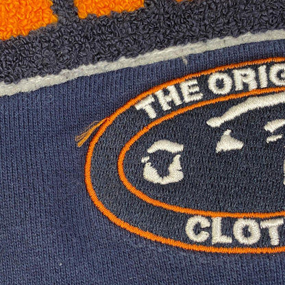【中古】X-LARGE | エクストララージ STRIPED SLEEVE TEAM LOGO CREWNECK スウェット 101223012007 ネイビー サイズ：L【加古川店】