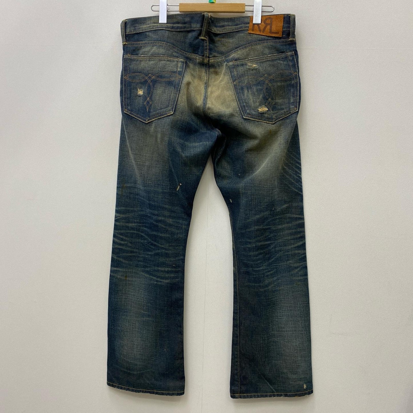 【中古】RRL(RALPH LAUREN) | ダブルアールエルラルフローレン JAPAN WOVEN SELVEDGE DENIM デニムパンツ インディゴ サイズ：34【加古川店】