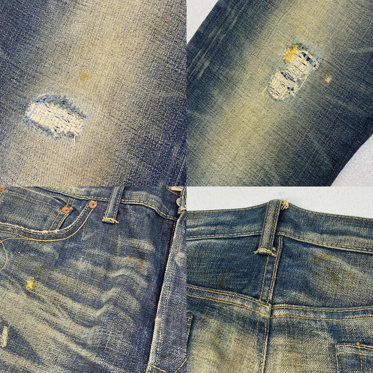 【中古】RRL(RALPH LAUREN) | ダブルアールエルラルフローレン JAPAN WOVEN SELVEDGE DENIM デニムパンツ インディゴ サイズ：34【加古川店】