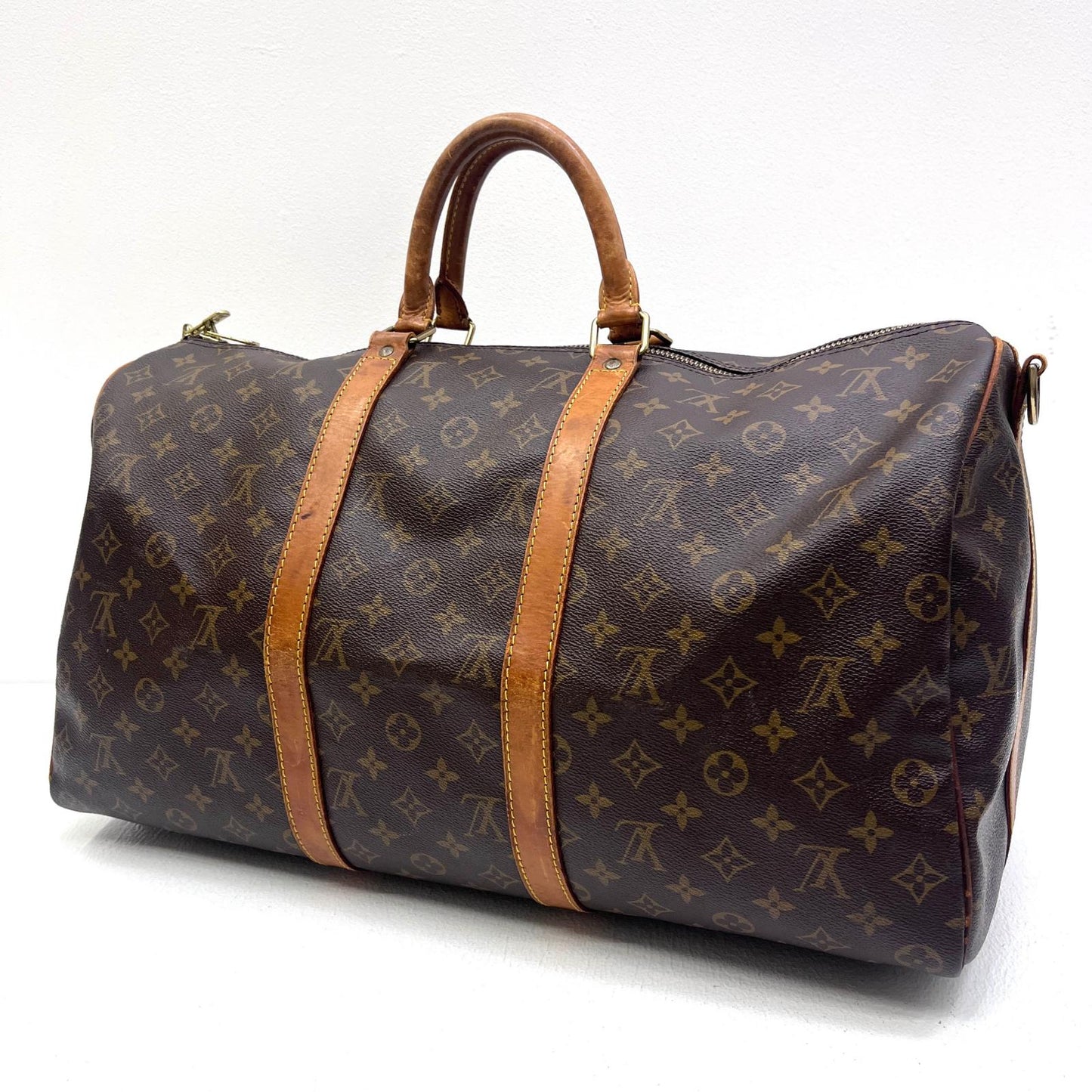 【中古】LOUIS VUITTON | ルイ・ヴィトン キーポル バンドリエール50 ボストンバッグ M41416 VI0943【加古川店】