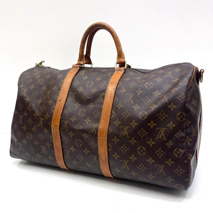【中古】LOUIS VUITTON | ルイ・ヴィトン キーポル バンドリエール50 ボストンバッグ M41416 VI0943【加古川店】