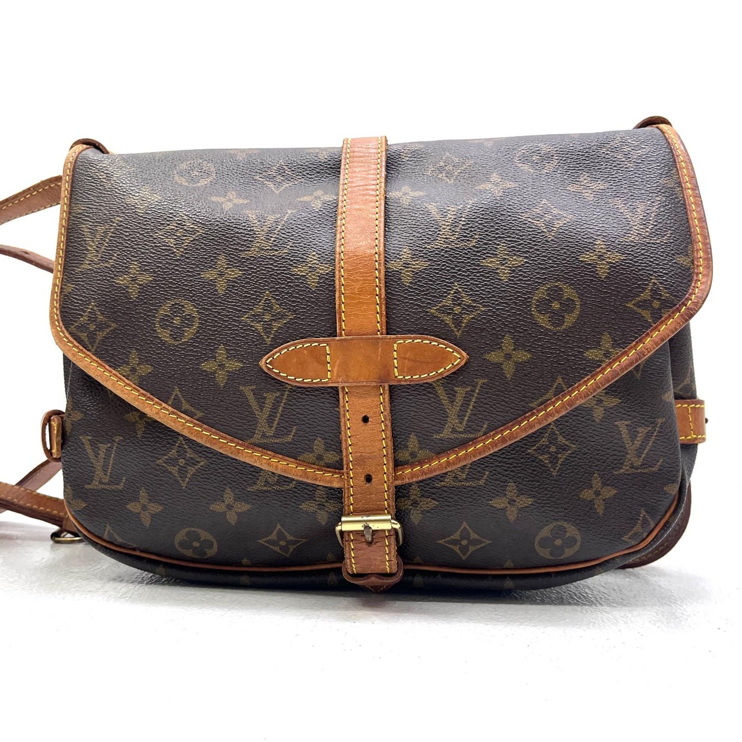 【中古】LOUIS VUITTON | ルイ・ヴィトン ソミュール30 ショルダーバッグ M42256 AR0985【加古川店】