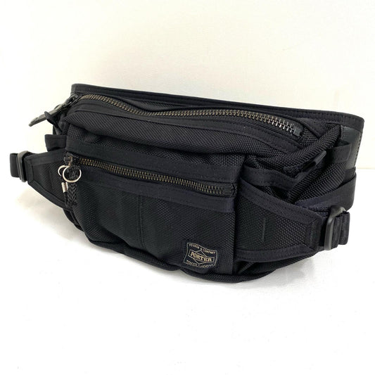 【中古】PORTER | ポーター HEAT WAIST BAG ウエストバッグ 703-06979 ブラック【加古川店】
