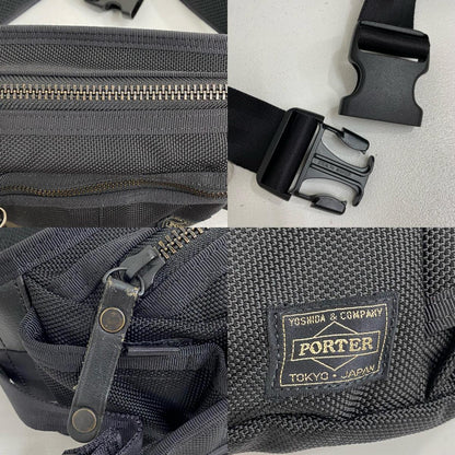 【中古】PORTER | ポーター HEAT WAIST BAG ウエストバッグ 703-06979 ブラック【加古川店】
