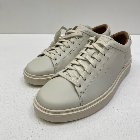 【中古】Clarks | クラークス craft swift white leather スニーカー 26176134 ホワイト【加古川店】