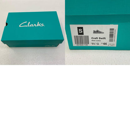 【中古】Clarks | クラークス craft swift white leather スニーカー 26176134 ホワイト【加古川店】