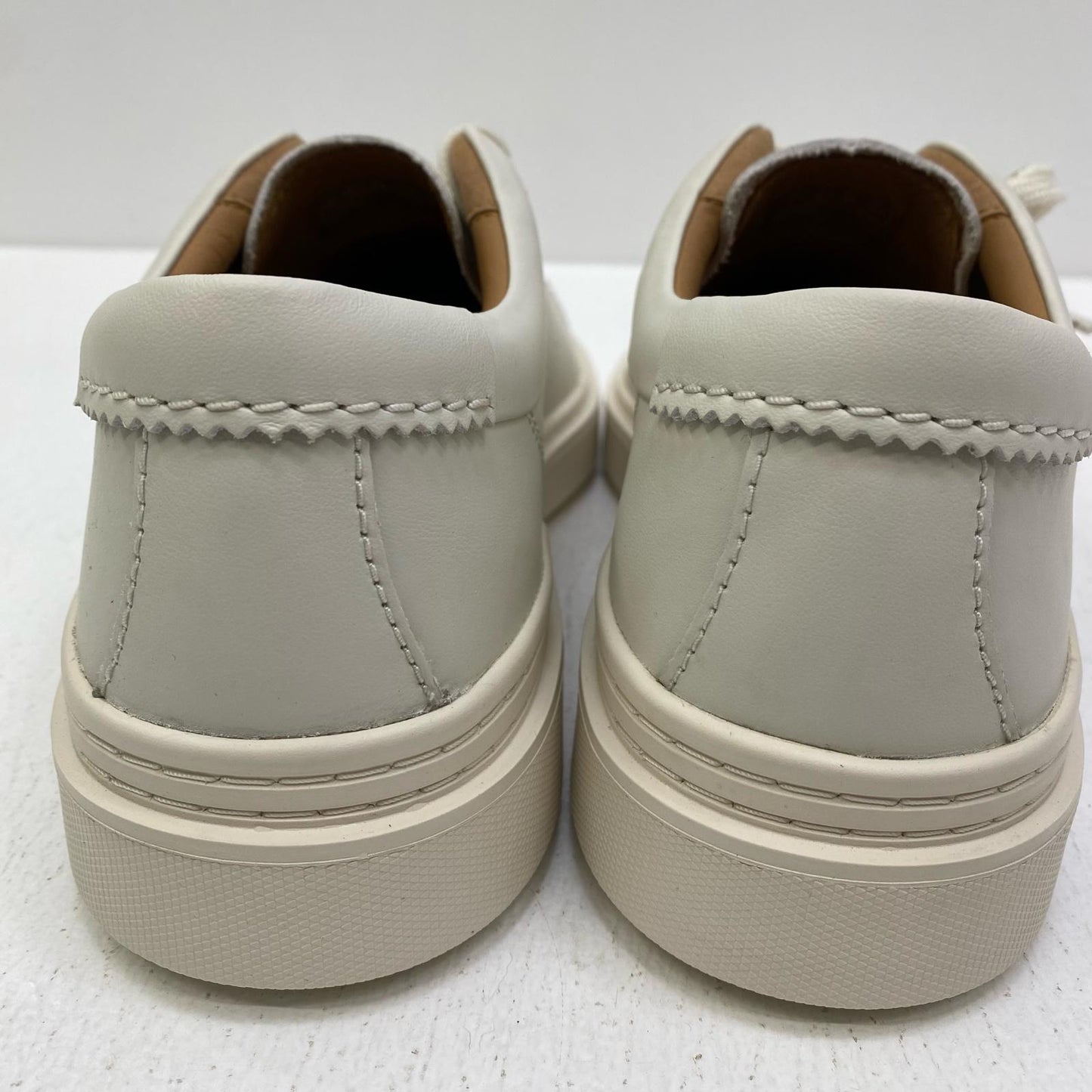 【中古】Clarks | クラークス craft swift white leather スニーカー 26176134 ホワイト【加古川店】