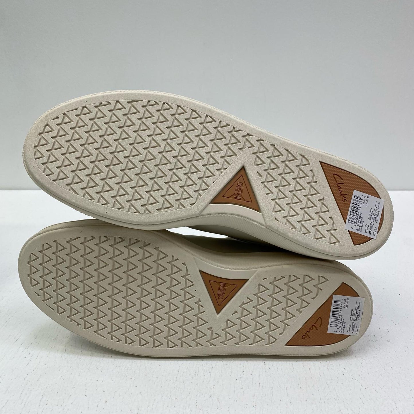 【中古】Clarks | クラークス craft swift white leather スニーカー 26176134 ホワイト【加古川店】
