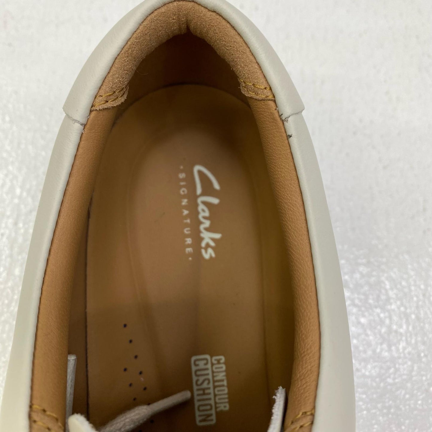 【中古】Clarks | クラークス craft swift white leather スニーカー 26176134 ホワイト【加古川店】