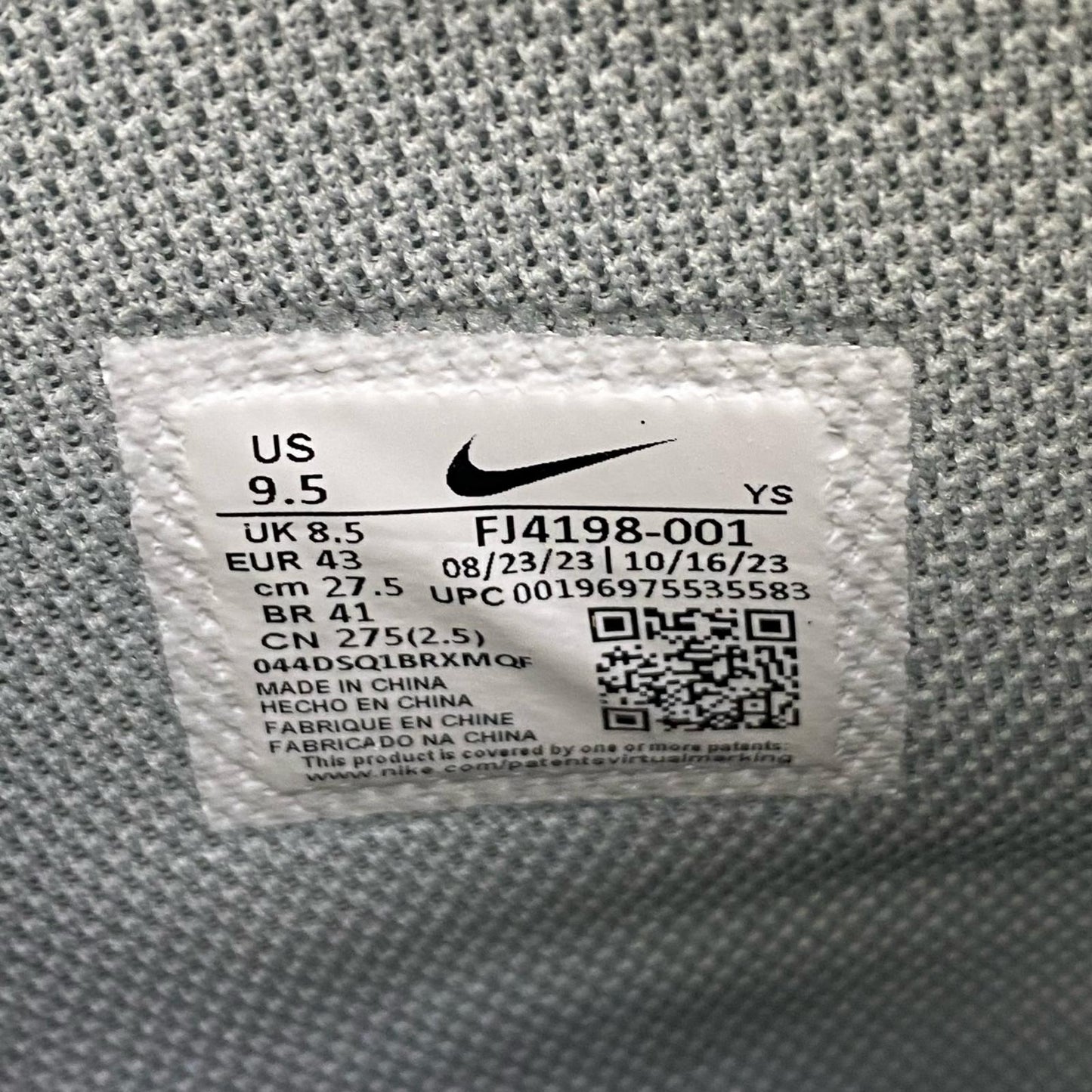 【中古】NIKE | ナイキ Terminator High? スニーカー FJ4198-001 ライトブルー 27.5cm【加古川店】