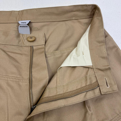 【中古】 protocol index UPSIDE DOWN WORK JORTS ショートパンツ ベージュ サイズ：2【加古川店】
