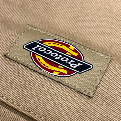【中古】 protocol index UPSIDE DOWN WORK JORTS ショートパンツ ベージュ サイズ：2【加古川店】