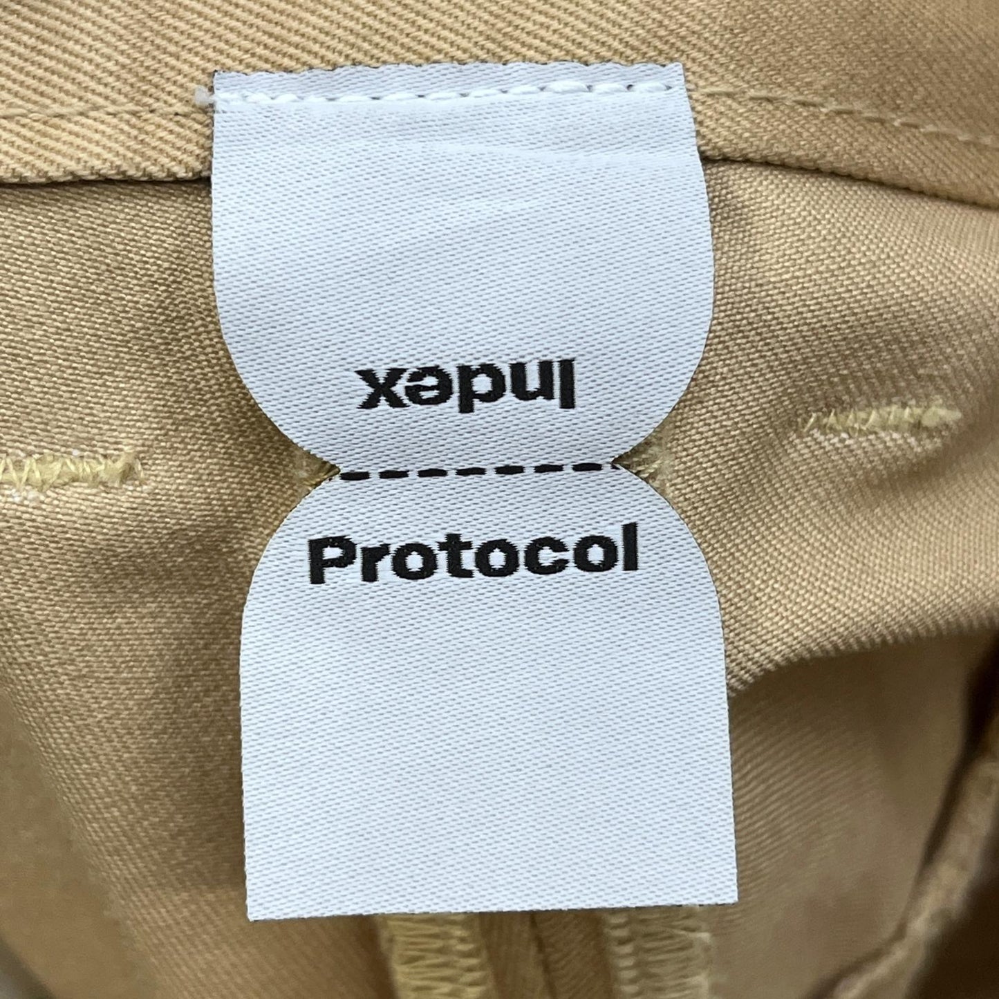 【中古】 protocol index UPSIDE DOWN WORK JORTS ショートパンツ ベージュ サイズ：2【加古川店】