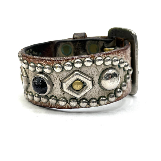 【中古】WOLF'S HEAD | ウルフズヘッド studs bracelet ブレスレット ホワイト【加古川店】