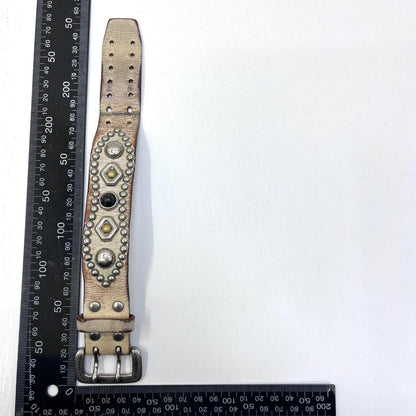 【中古】WOLF'S HEAD | ウルフズヘッド studs bracelet ブレスレット ホワイト【加古川店】
