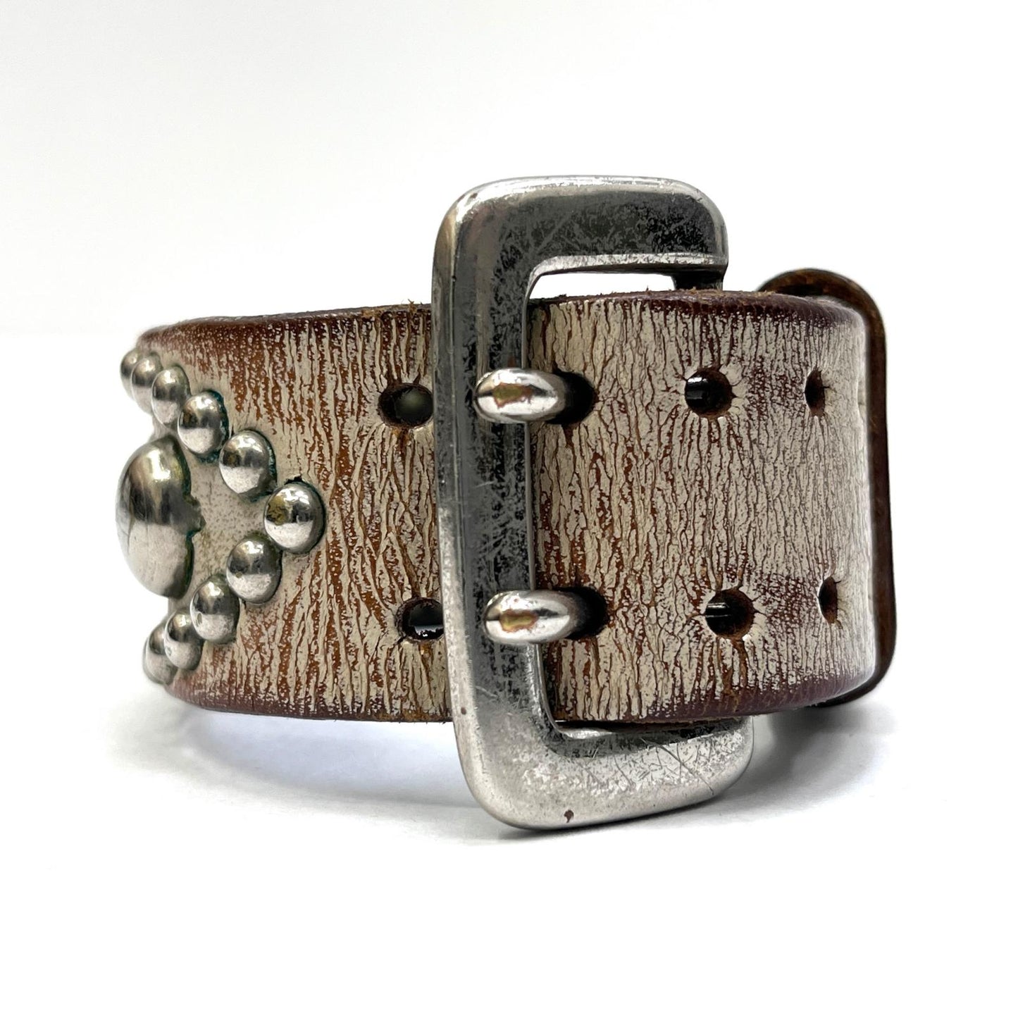 【中古】WOLF'S HEAD | ウルフズヘッド studs bracelet ブレスレット ホワイト【加古川店】