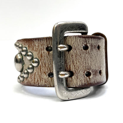 【中古】WOLF'S HEAD | ウルフズヘッド studs bracelet ブレスレット ホワイト【加古川店】