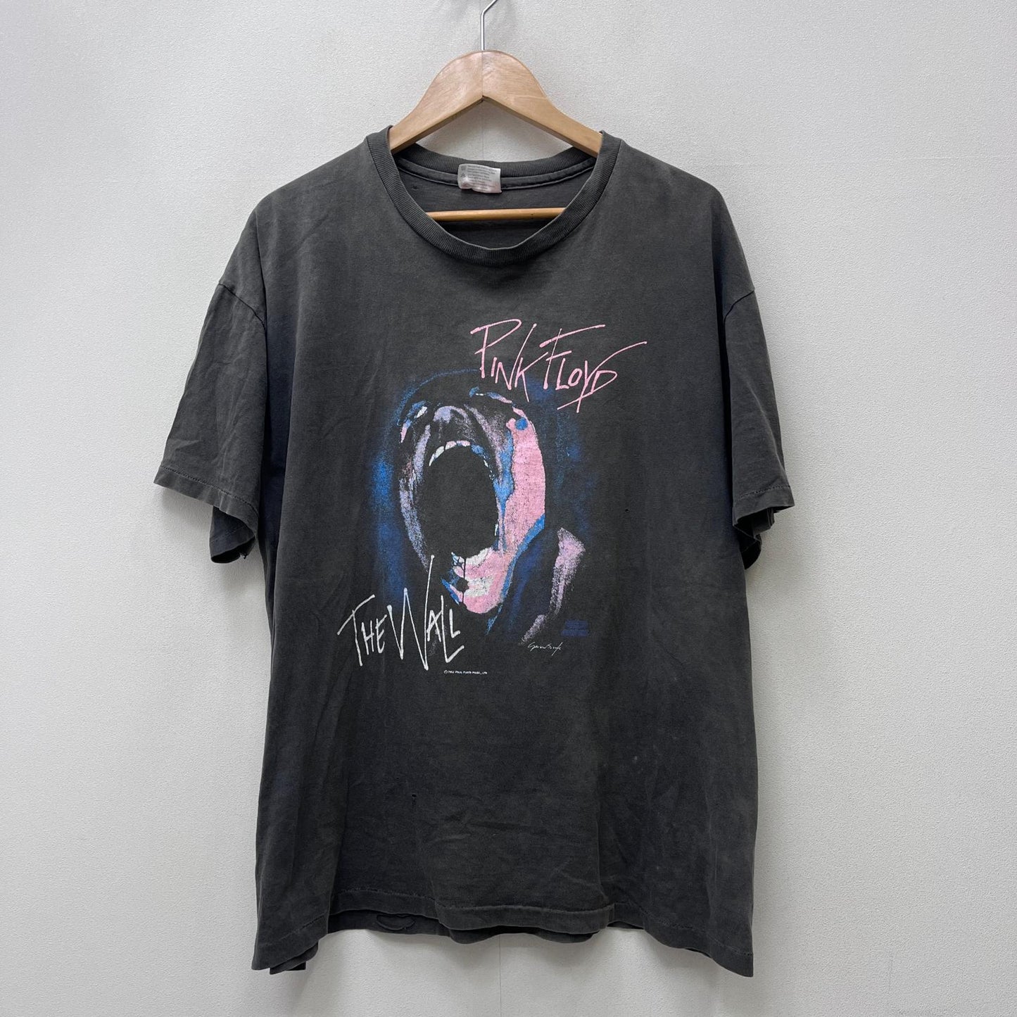 【中古】 PINK FIOYD THE WALL HANES 82年 半袖Ｔシャツ グレー サイズ：XL【加古川店】