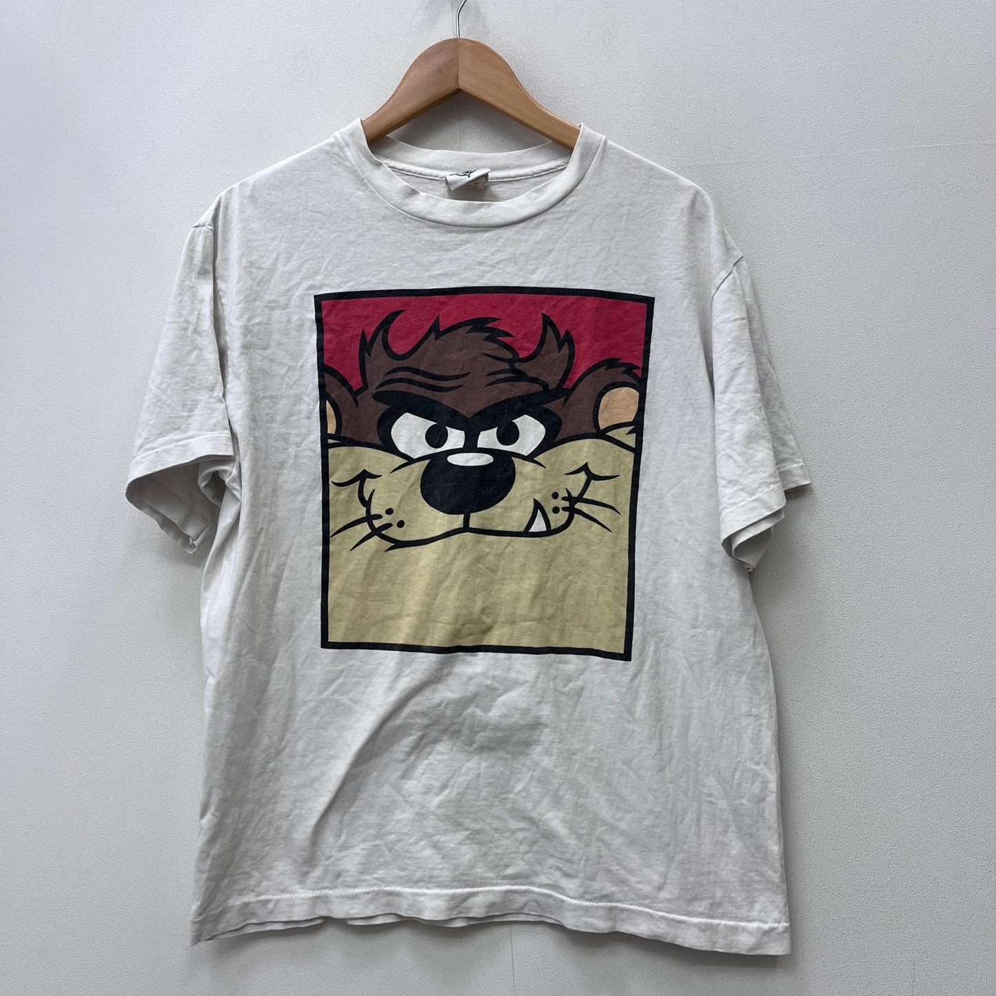 【中古】 LOONEY TUNE WARNER タズマニアンデビル 半袖Ｔシャツ ホワイト サイズ：L【加古川店】