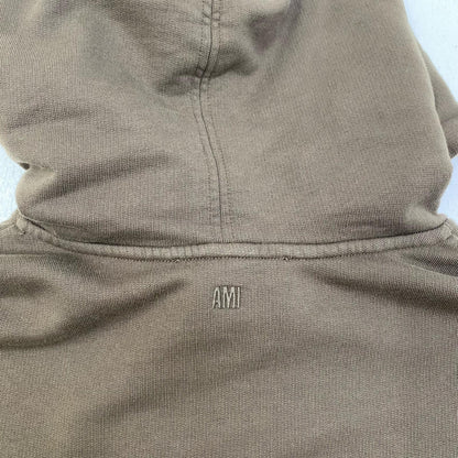 【中古】AMI | アミ AMI DE COEUR HOODIE パーカー USW235.730 ブラウン サイズ：M【加古川店】